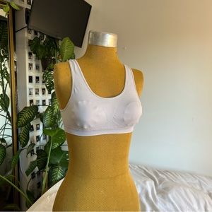 Fruit of the loom white sports bra top